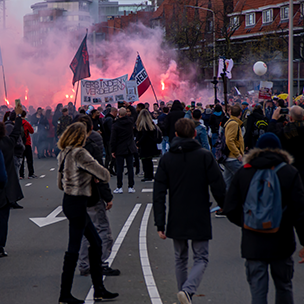 online aangejaagde ordeverstoringen demonstratie 300x300